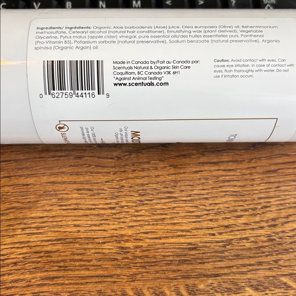 Scentuals Apple Cider Vinegar Conditioner - Picture 2 of 3